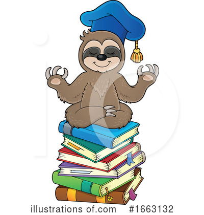 Royalty-Free (RF) Sloth Clipart Illustration by visekart - Stock Sample #1663132