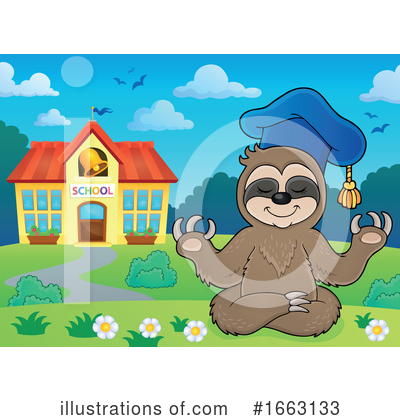 Royalty-Free (RF) Sloth Clipart Illustration by visekart - Stock Sample #1663133
