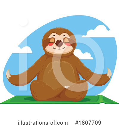 Royalty-Free (RF) Sloth Clipart Illustration by Vector Tradition SM - Stock Sample #1807709