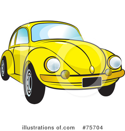 Royalty-Free (RF) Slug Bug Clipart Illustration by Lal Perera - Stock Sample #75704