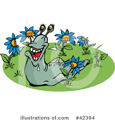 Royalty-Free (RF) Slug Clipart Illustration by Dennis Holmes Designs - Stock Sample #42394