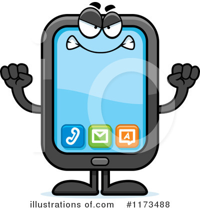 Smart Phone Clipart #1173488 by Cory Thoman