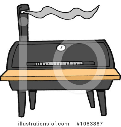 Bbq Smoker Clipart #1083367 by LaffToon