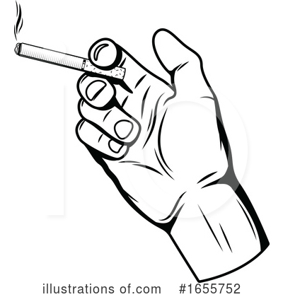 Cigarette Clipart #1655752 by Vector Tradition SM