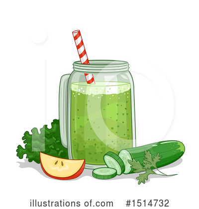 Royalty-Free (RF) Smoothie Clipart Illustration by BNP Design Studio - Stock Sample #1514732
