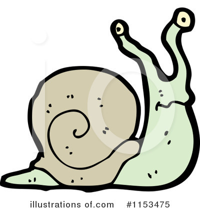 Royalty-Free (RF) Snail Clipart Illustration by lineartestpilot - Stock Sample #1153475