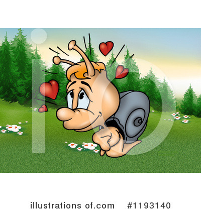 Royalty-Free (RF) Snail Clipart Illustration by dero - Stock Sample #1193140