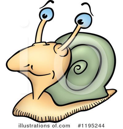 Royalty-Free (RF) Snail Clipart Illustration by dero - Stock Sample #1195244