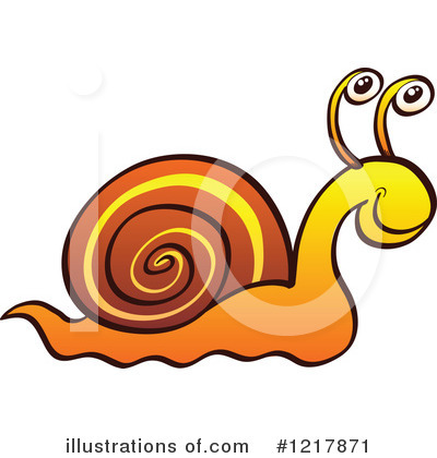 Royalty-Free (RF) Snail Clipart Illustration by Zooco - Stock Sample #1217871