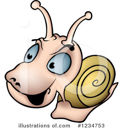 Royalty-Free (RF) Snail Clipart Illustration by dero - Stock Sample #1234753