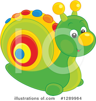 Royalty-Free (RF) Snail Clipart Illustration by Alex Bannykh - Stock Sample #1289964