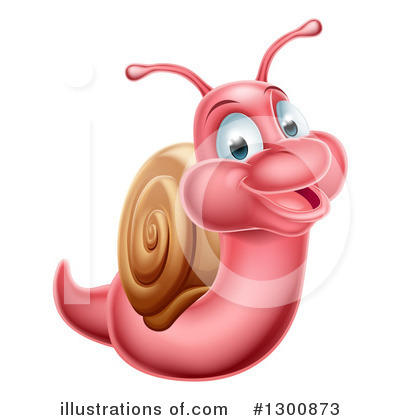Royalty-Free (RF) Snail Clipart Illustration by AtStockIllustration - Stock Sample #1300873
