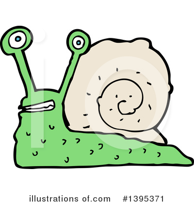 Royalty-Free (RF) Snail Clipart Illustration by lineartestpilot - Stock Sample #1395371