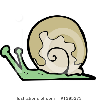 Royalty-Free (RF) Snail Clipart Illustration by lineartestpilot - Stock Sample #1395373