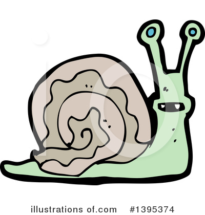 Royalty-Free (RF) Snail Clipart Illustration by lineartestpilot - Stock Sample #1395374