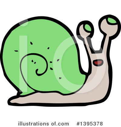 Royalty-Free (RF) Snail Clipart Illustration by lineartestpilot - Stock Sample #1395378