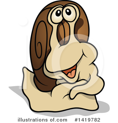 Royalty-Free (RF) Snail Clipart Illustration by dero - Stock Sample #1419782