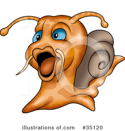 Royalty-Free (RF) Snail Clipart Illustration by dero - Stock Sample #35120