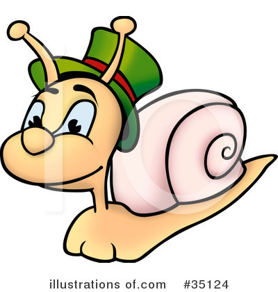 Royalty-Free (RF) Snail Clipart Illustration by dero - Stock Sample #35124
