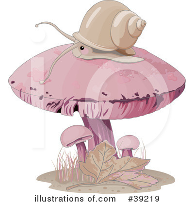 Royalty-Free (RF) Snail Clipart Illustration by Pushkin - Stock Sample #39219