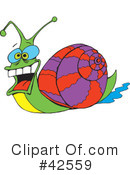 Snail Clipart #42559 by Dennis Holmes Designs