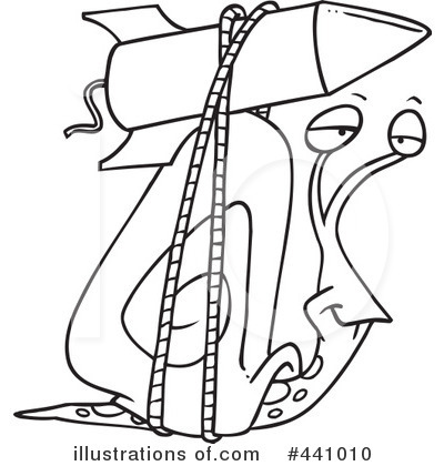 Royalty-Free (RF) Snail Clipart Illustration by toonaday - Stock Sample #441010