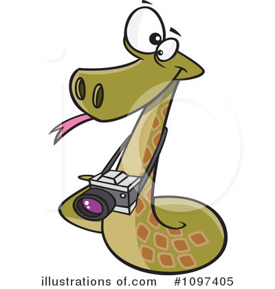 Royalty-Free (RF) Snake Clipart Illustration by toonaday - Stock Sample #1097405
