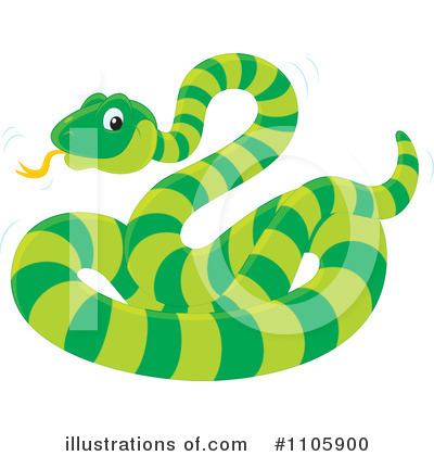 Royalty-Free (RF) Snake Clipart Illustration by Alex Bannykh - Stock Sample #1105900
