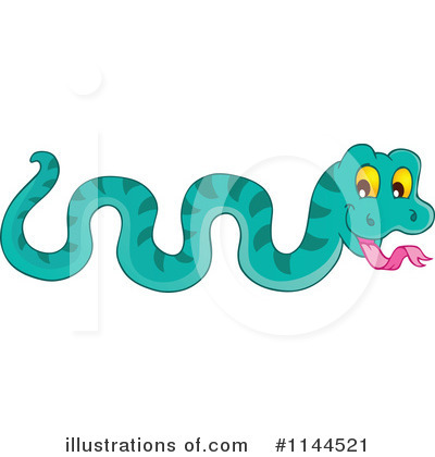 Royalty-Free (RF) Snake Clipart Illustration by visekart - Stock Sample #1144521