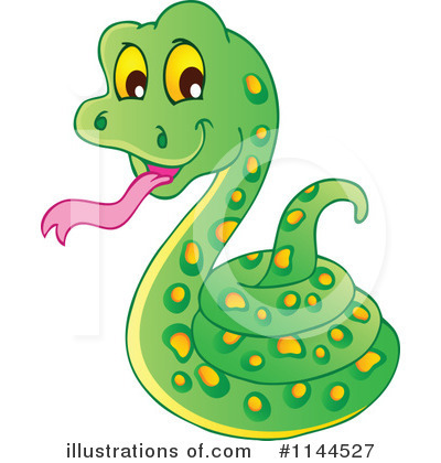 Royalty-Free (RF) Snake Clipart Illustration by visekart - Stock Sample #1144527