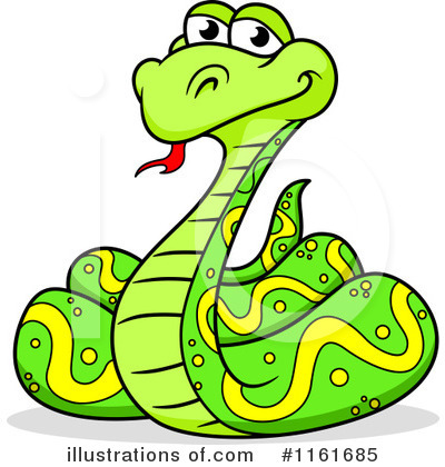 Royalty-Free (RF) Snake Clipart Illustration by Vector Tradition SM - Stock Sample #1161685
