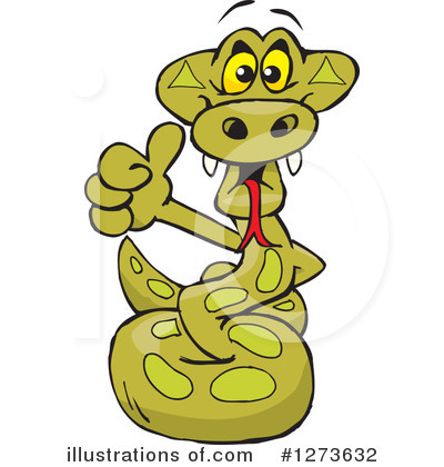 Snake Clipart #1273632 by Dennis Holmes Designs