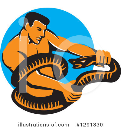Royalty-Free (RF) Snake Clipart Illustration by patrimonio - Stock Sample #1291330
