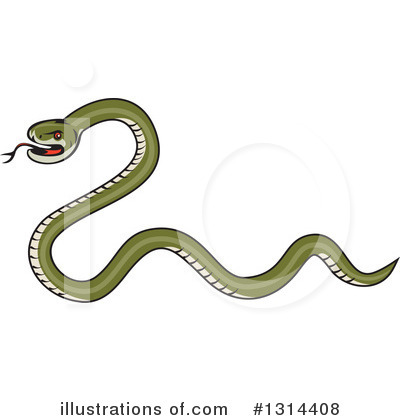 Royalty-Free (RF) Snake Clipart Illustration by patrimonio - Stock Sample #1314408