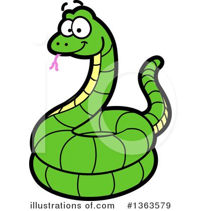 Royalty-Free (RF) Snake Clipart Illustration by Clip Art Mascots - Stock Sample #1363579