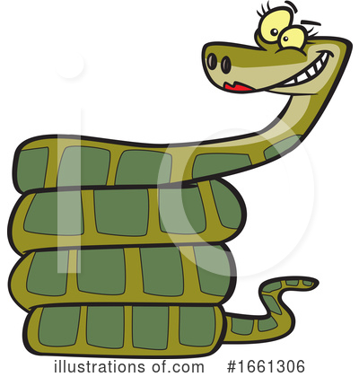 Royalty-Free (RF) Snake Clipart Illustration by toonaday - Stock Sample #1661306