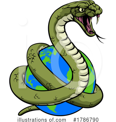 Python Clipart #1786790 by AtStockIllustration