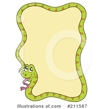 Royalty-Free (RF) Snake Clipart Illustration by visekart - Stock Sample #211567