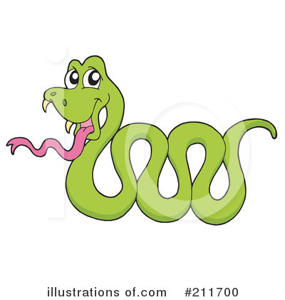 Royalty-Free (RF) Snake Clipart Illustration by visekart - Stock Sample #211700