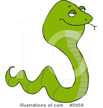 Royalty-Free (RF) Snake Clipart Illustration by djart - Stock Sample #5959