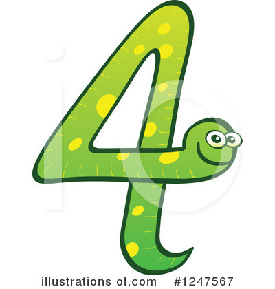 Royalty-Free (RF) Snake Number Clipart Illustration by Zooco - Stock Sample #1247567