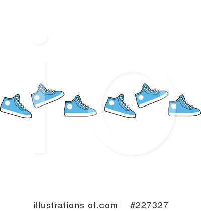 Royalty-Free (RF) Sneakers Clipart Illustration by Johnny Sajem - Stock Sample #227327