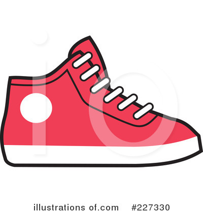 Royalty-Free (RF) Sneakers Clipart Illustration by Johnny Sajem - Stock Sample #227330