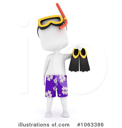 Royalty-Free (RF) Snorkel Clipart Illustration by BNP Design Studio - Stock Sample #1063386