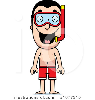 Royalty-Free (RF) Snorkeling Clipart Illustration by Cory Thoman - Stock Sample #1077315