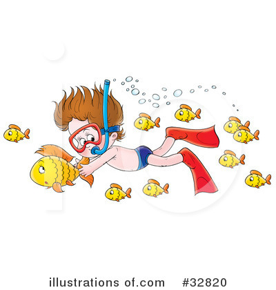 Swimming Clipart #32820 by Alex Bannykh
