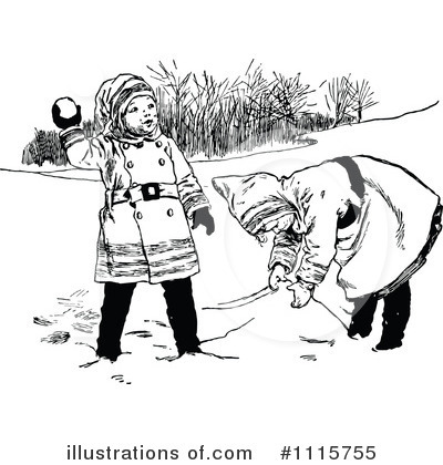Royalty-Free (RF) Snow Clipart Illustration by Prawny Vintage - Stock Sample #1115755