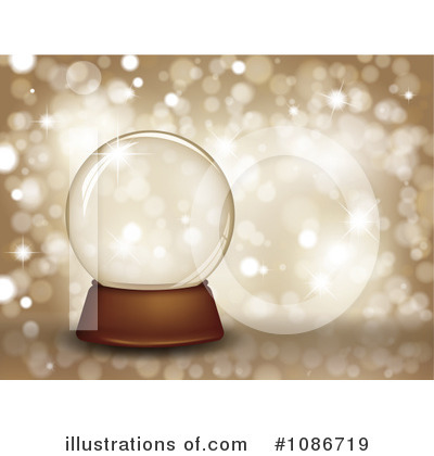 Royalty-Free (RF) Snow Globe Clipart Illustration by KJ Pargeter - Stock Sample #1086719