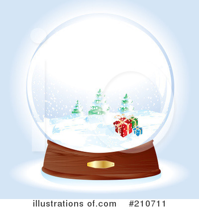 Royalty-Free (RF) Snow Globe Clipart Illustration by MilsiArt - Stock Sample #210711