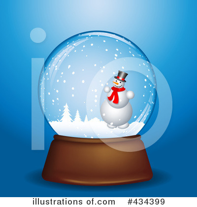 Royalty-Free (RF) Snow Globe Clipart Illustration by KJ Pargeter - Stock Sample #434399